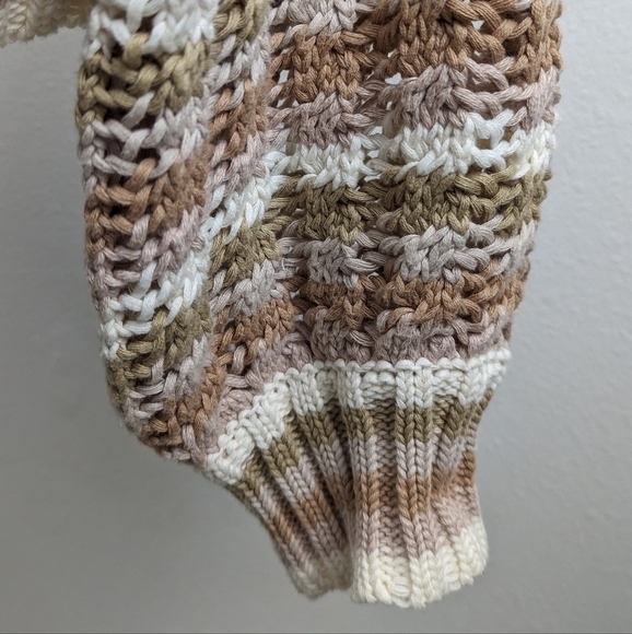 John + Jenn Julianna Stripe Cardigan Button Up Knit Sweater Size Size Large - Picture 7 of 16